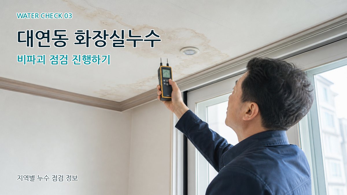 대연동 천장누수 누수탐지 이미지