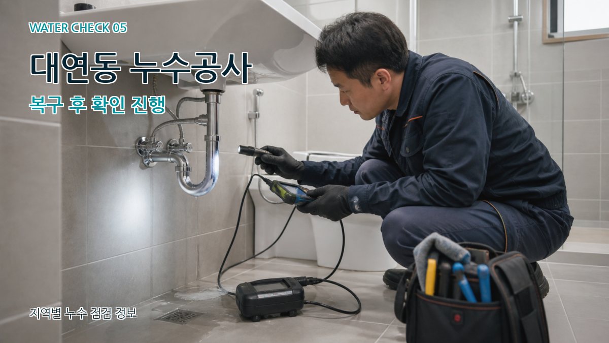대연동 누수공사 누수탐지 이미지