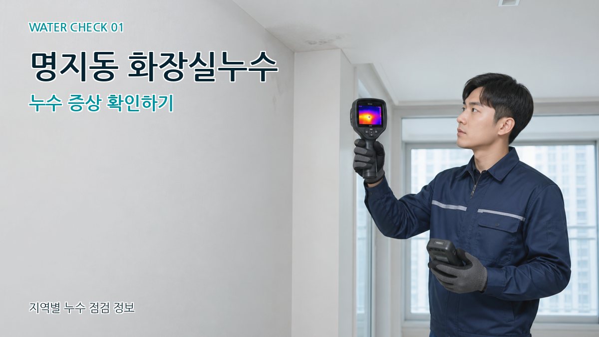 명지동 아파트누수 누수탐지 이미지