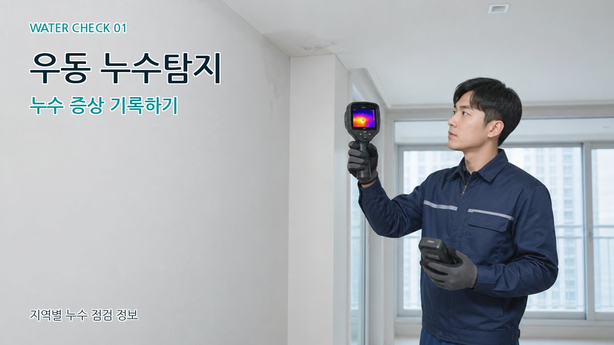 우동 아파트누수 누수탐지 이미지