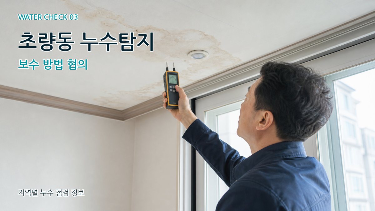 초량동 천장누수 누수탐지 이미지