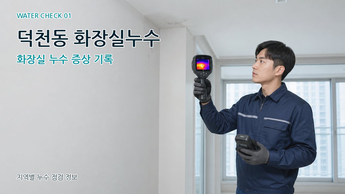 덕천동 아파트누수 누수탐지 이미지