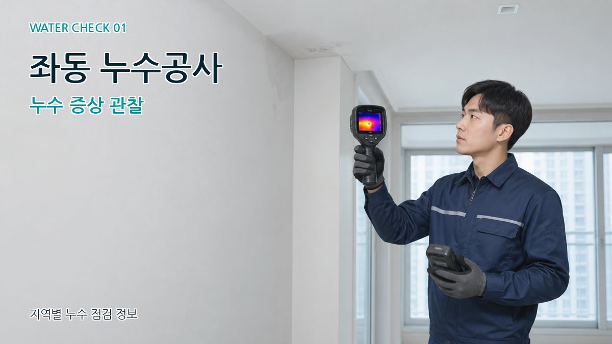 좌동 아파트누수 누수탐지 이미지
