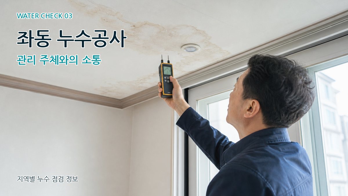 좌동 천장누수 누수탐지 이미지
