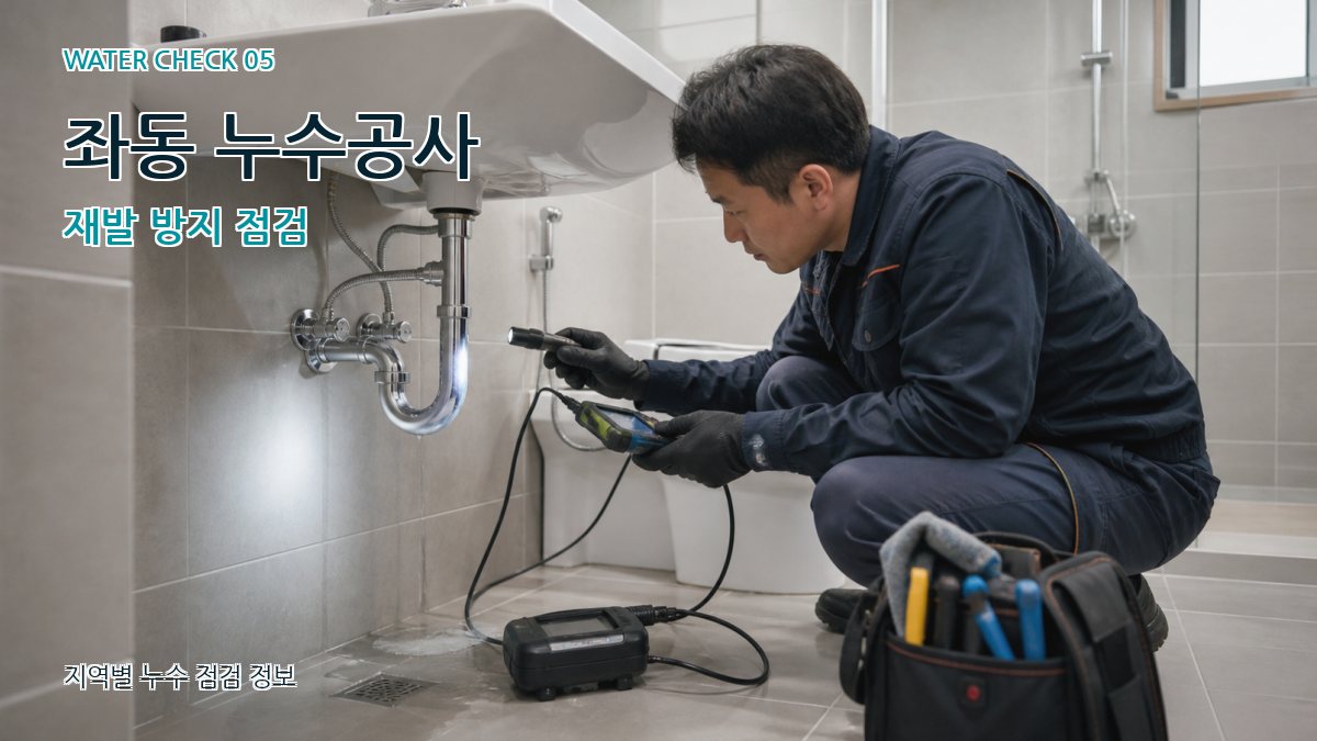 좌동 누수공사 누수탐지 이미지