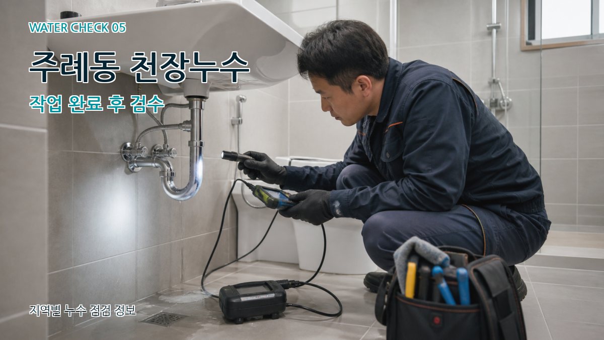 주례동 누수공사 누수탐지 이미지