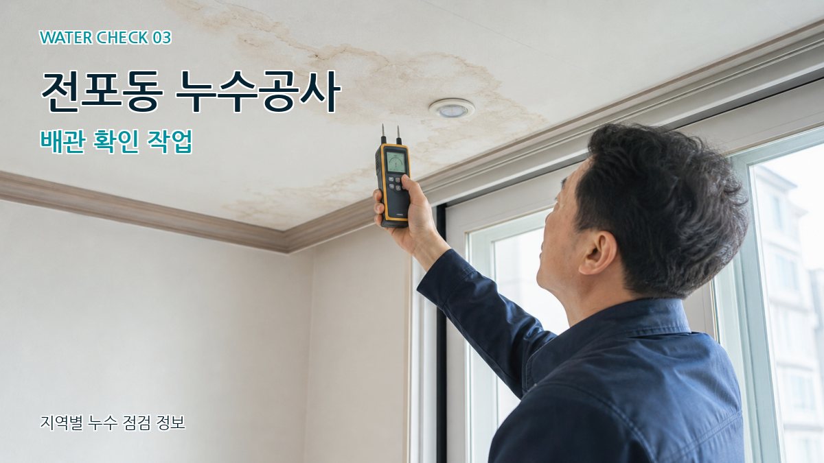 전포동 천장누수 누수탐지 이미지