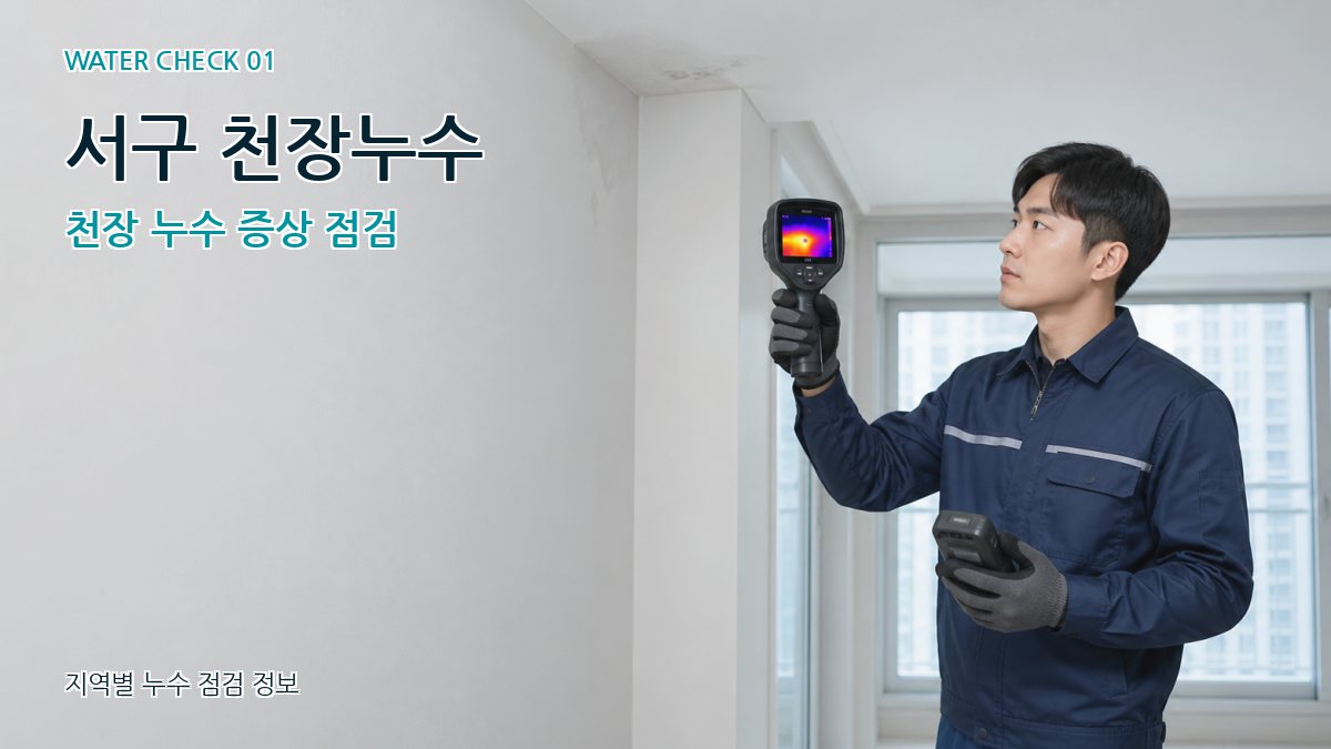 서구 아파트누수 누수탐지 이미지