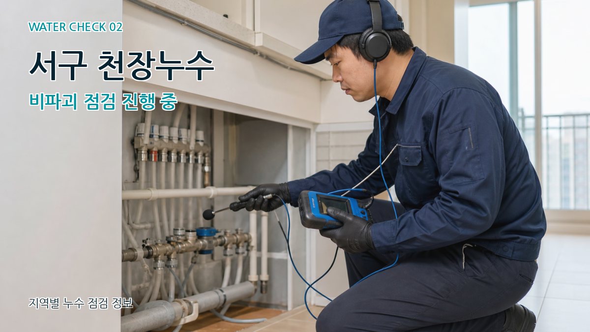 서구 화장실누수 누수탐지 이미지