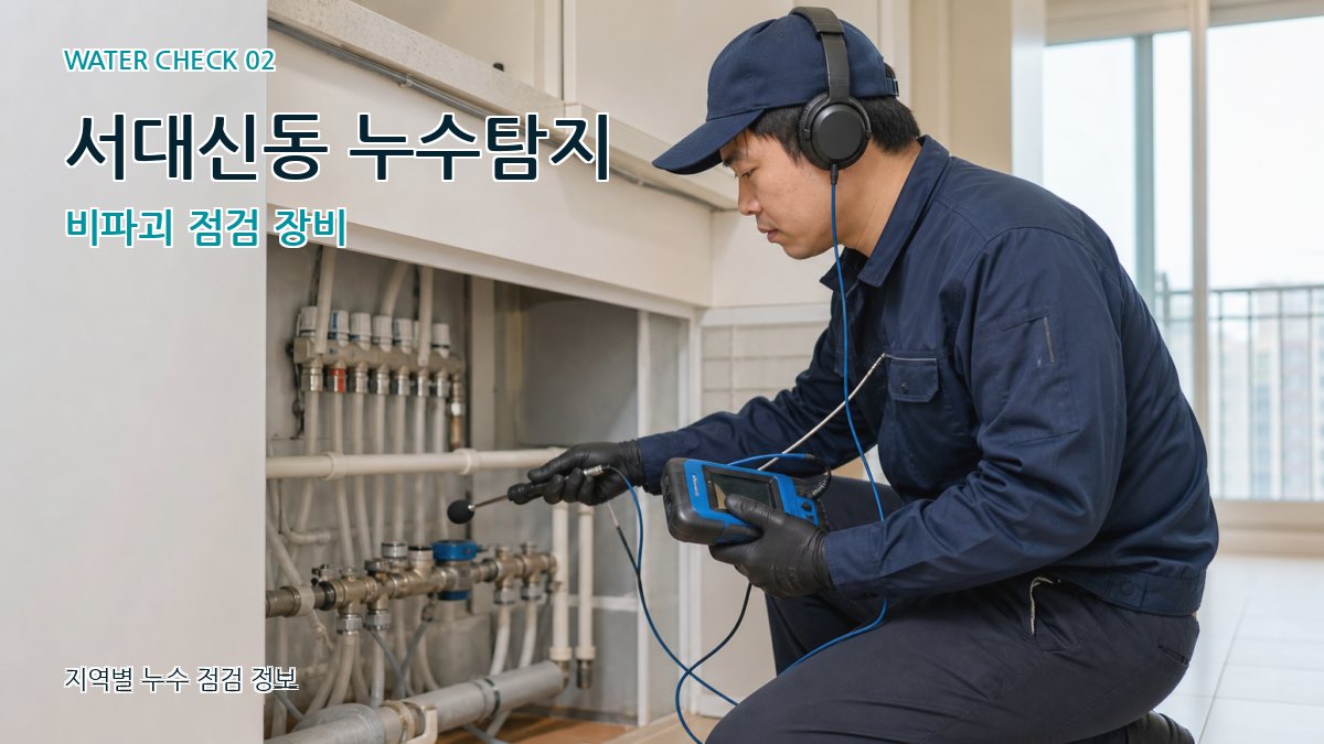 서대신동 화장실누수 누수탐지 이미지