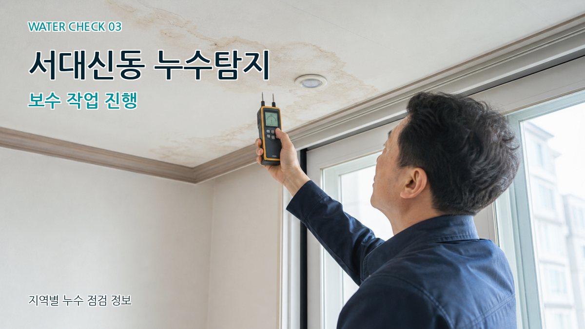 서대신동 천장누수 누수탐지 이미지