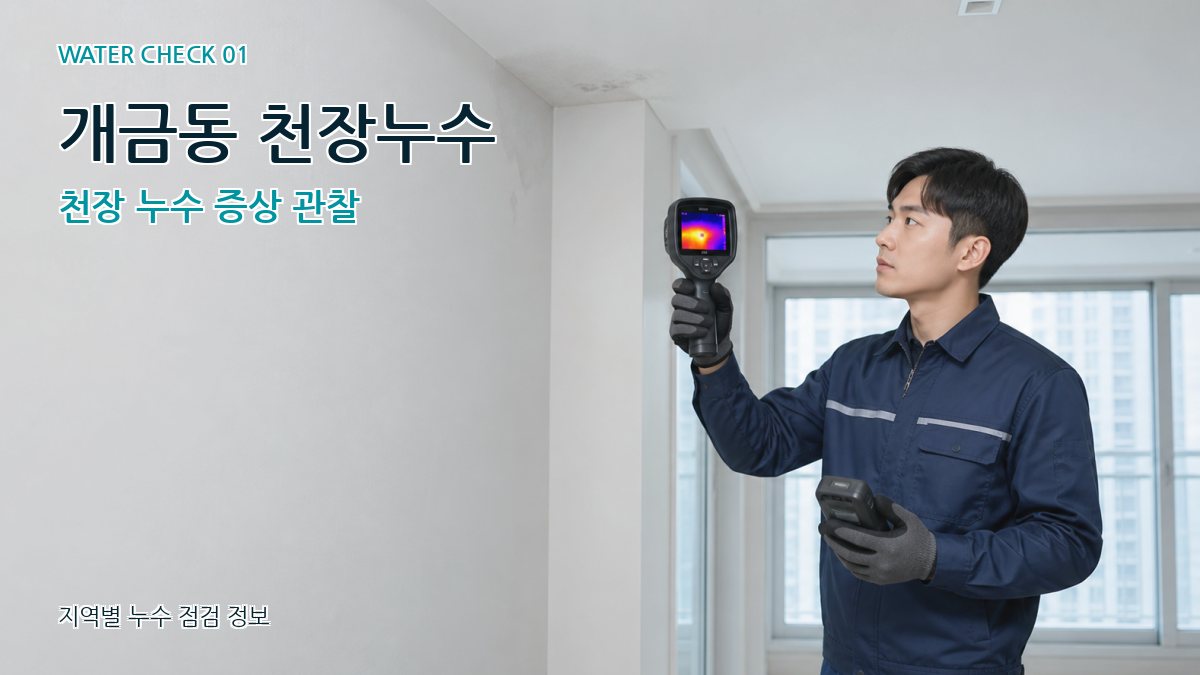 개금동 아파트누수 누수탐지 이미지