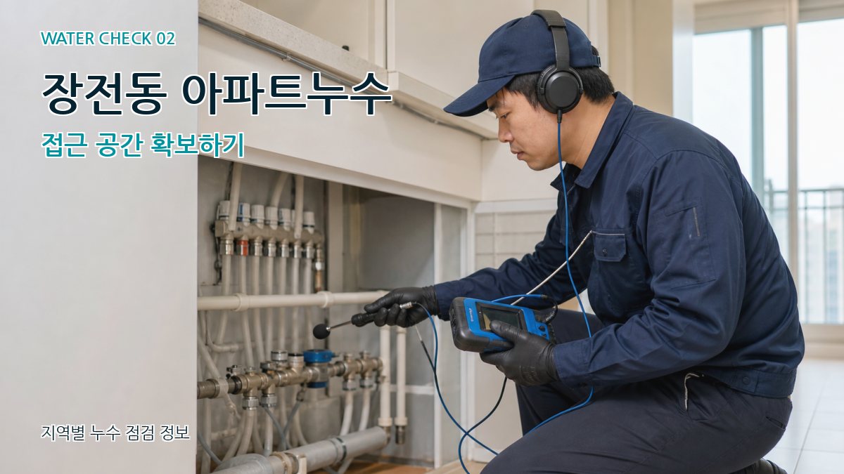 장전동 화장실누수 누수탐지 이미지