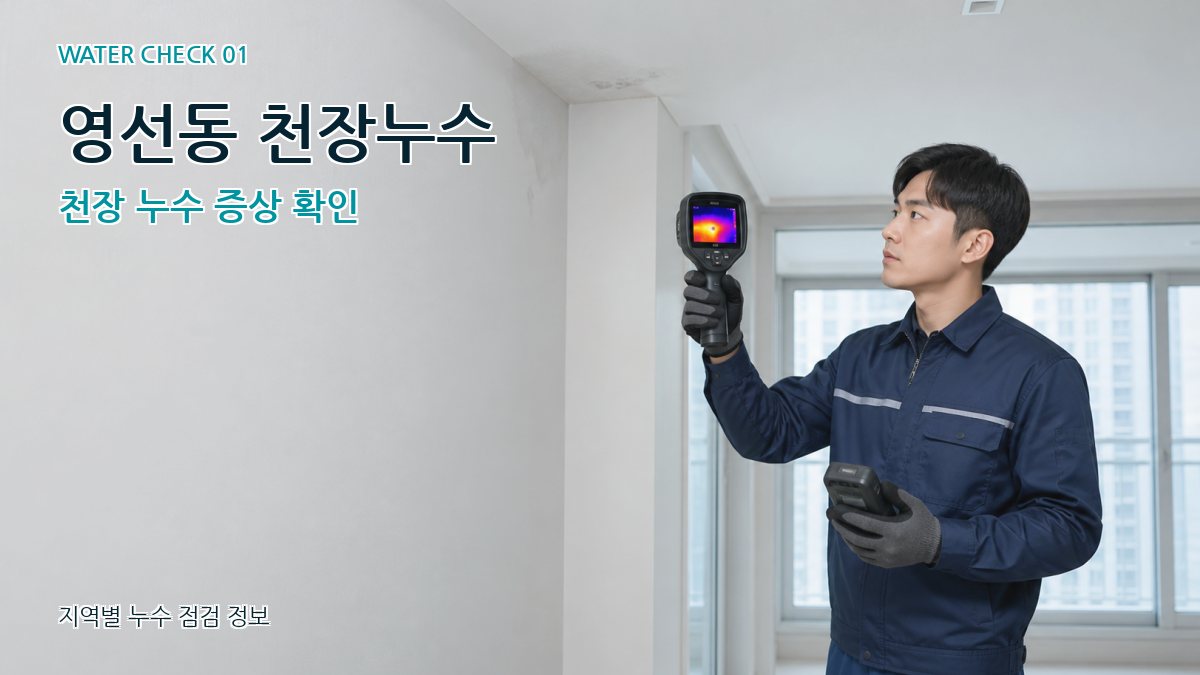 영선동 아파트누수 누수탐지 이미지