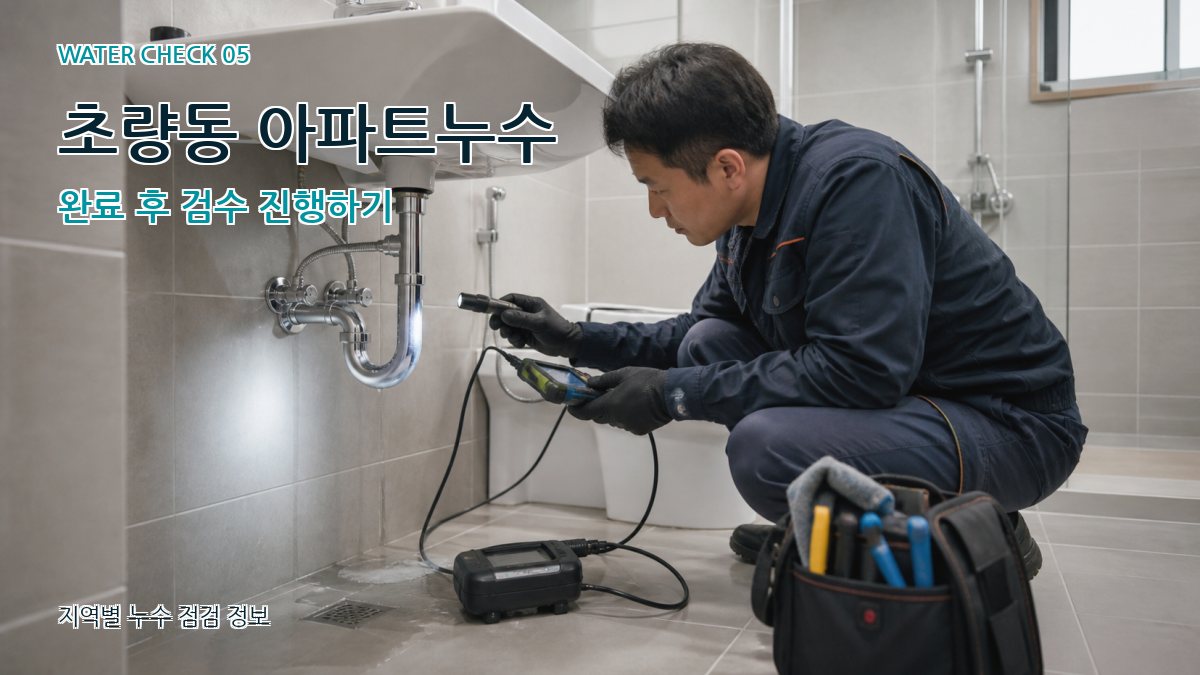 초량동 누수공사 누수탐지 이미지