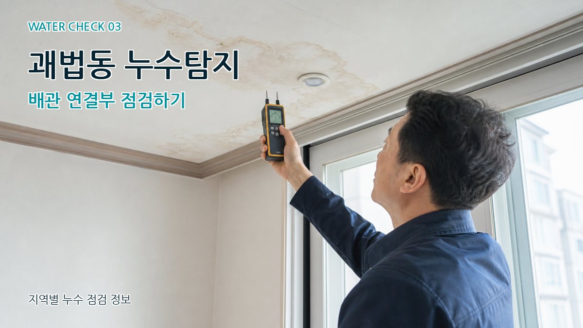 괘법동 천장누수 누수탐지 이미지
