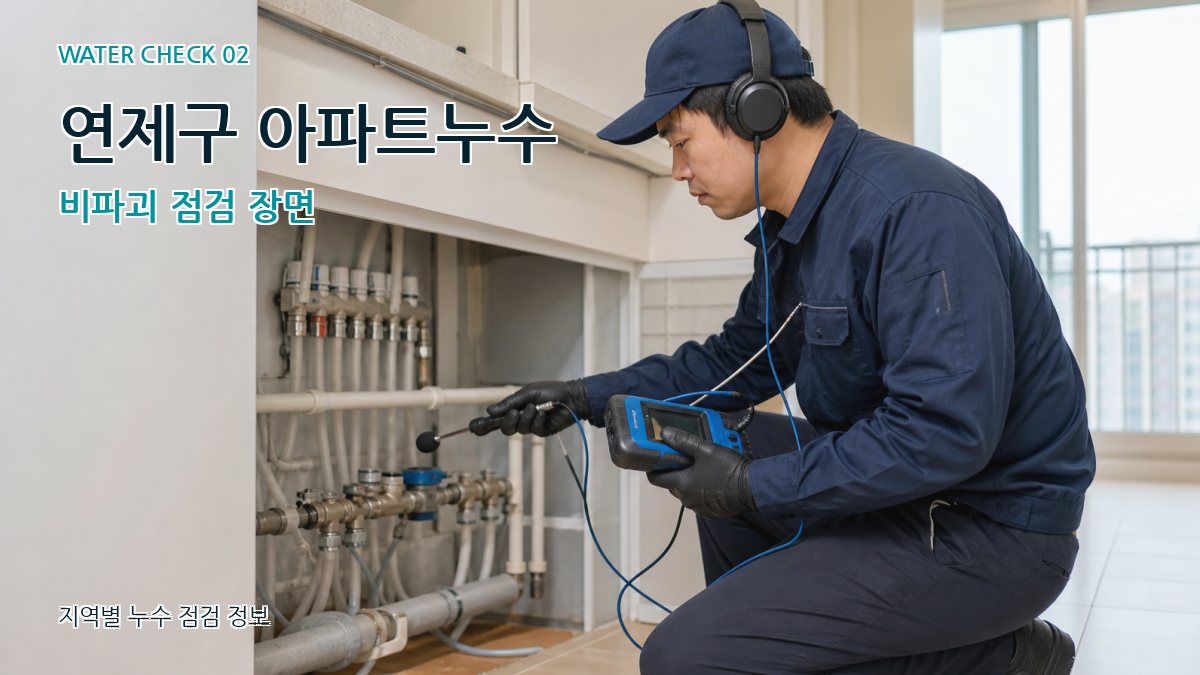 연제구 화장실누수 누수탐지 이미지