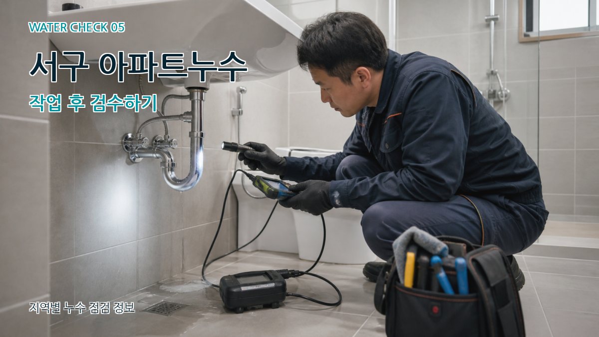 서구 누수공사 누수탐지 이미지