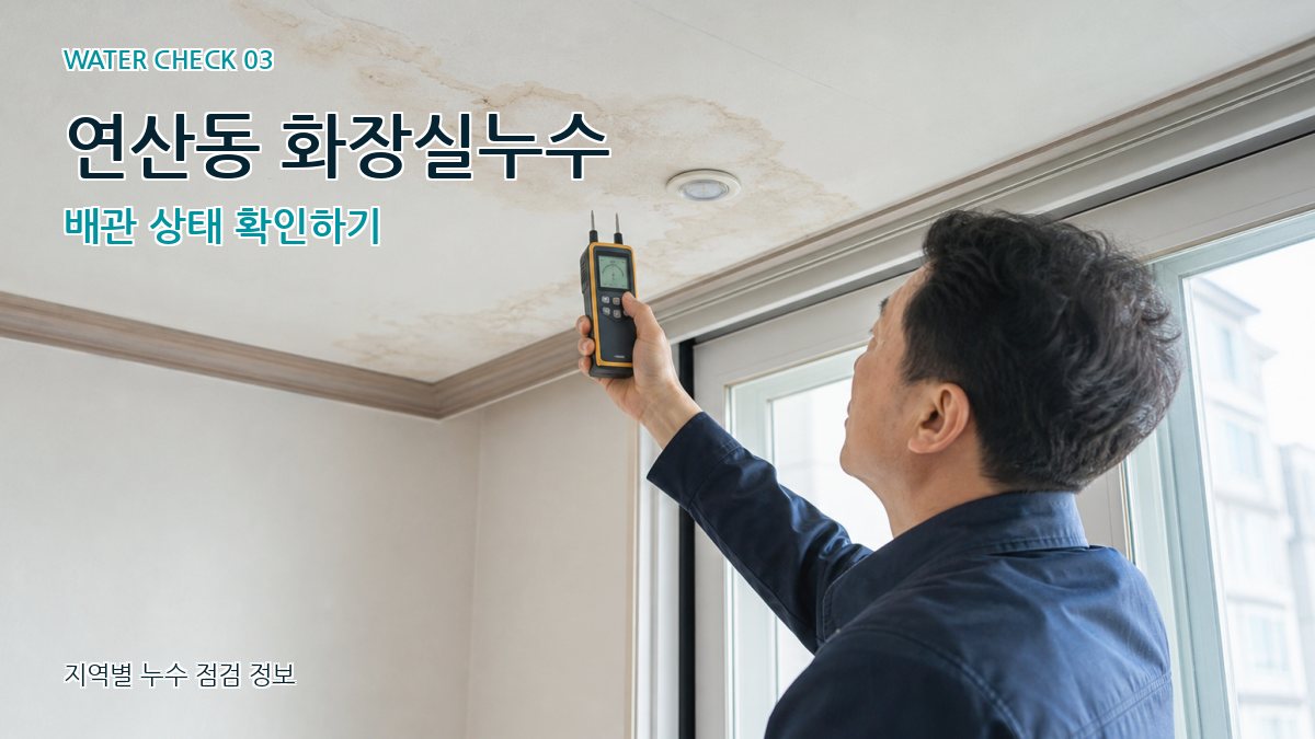 연산동 천장누수 누수탐지 이미지