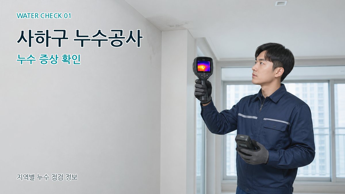 사하구 아파트누수 누수탐지 이미지