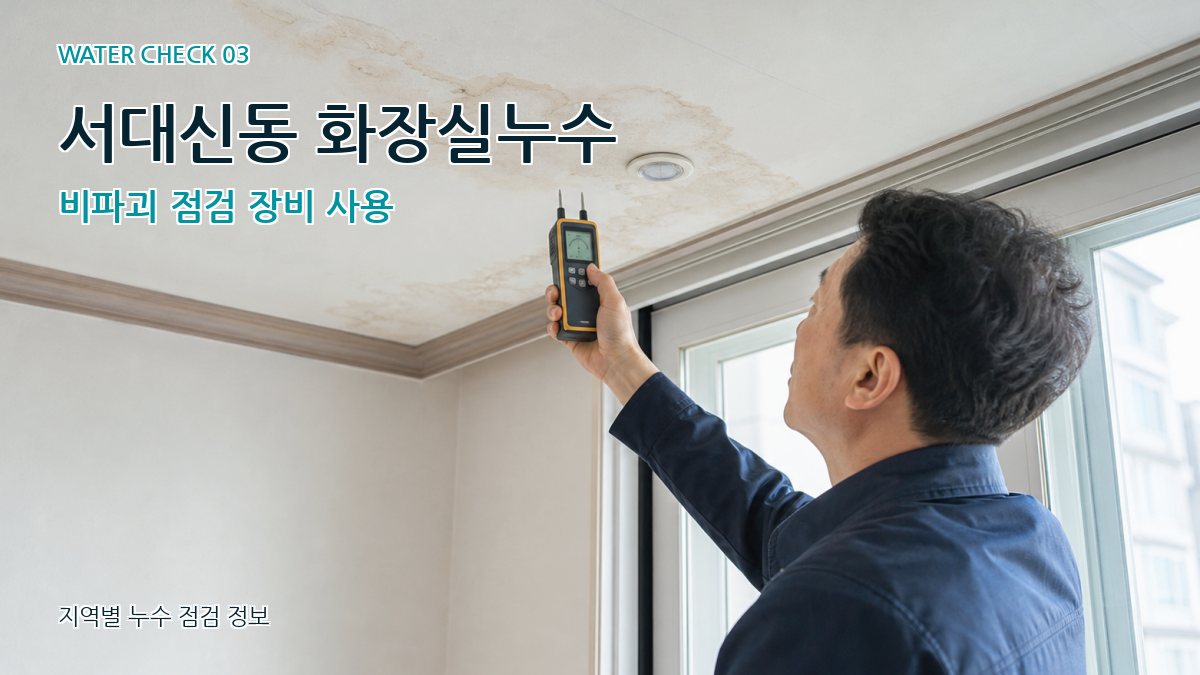 서대신동 천장누수 누수탐지 이미지