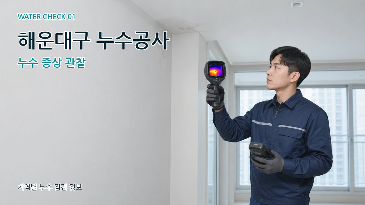해운대구 누수공사 누수 증상 관찰