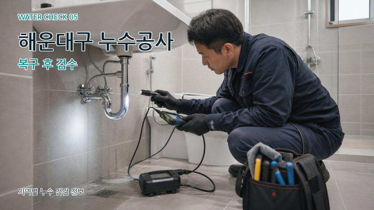 해운대구 누수공사 복구 후 검수