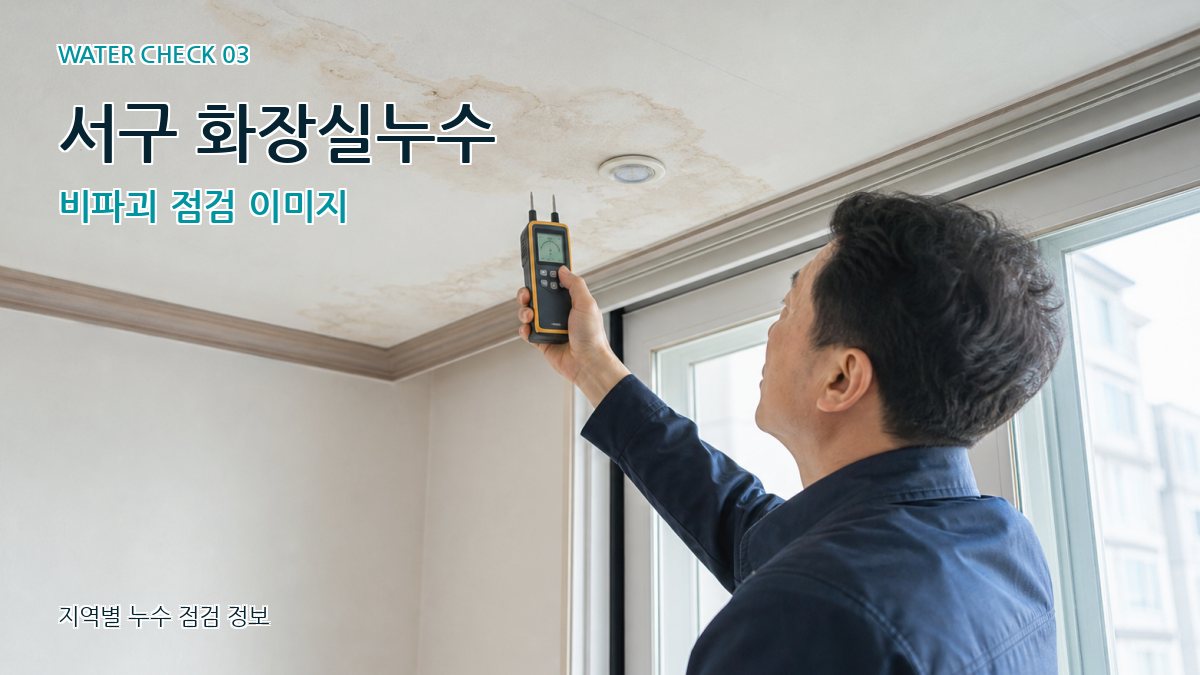 서구 천장누수 누수탐지 이미지