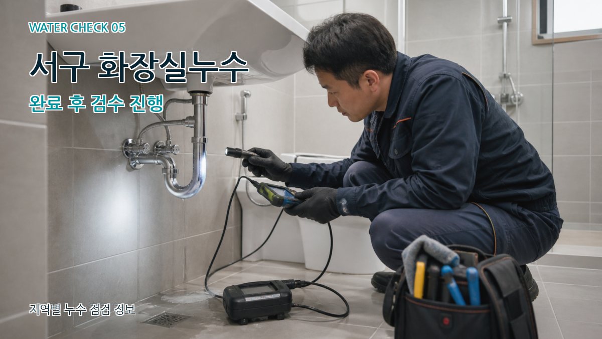 서구 누수공사 누수탐지 이미지