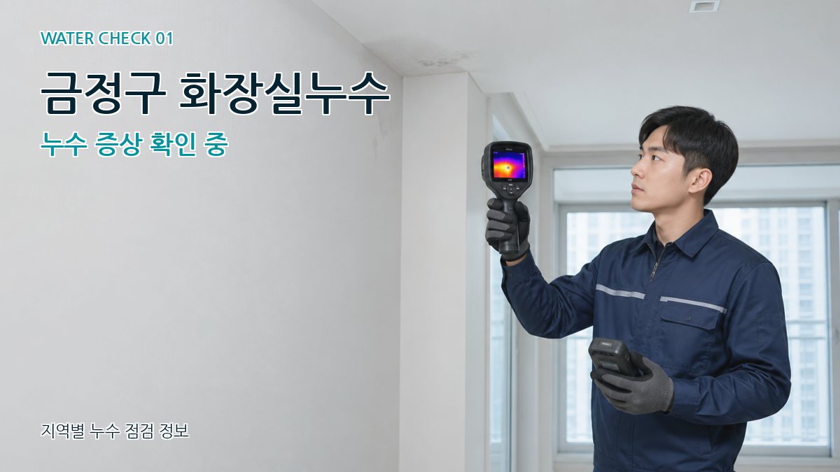 금정구 아파트누수 누수탐지 이미지