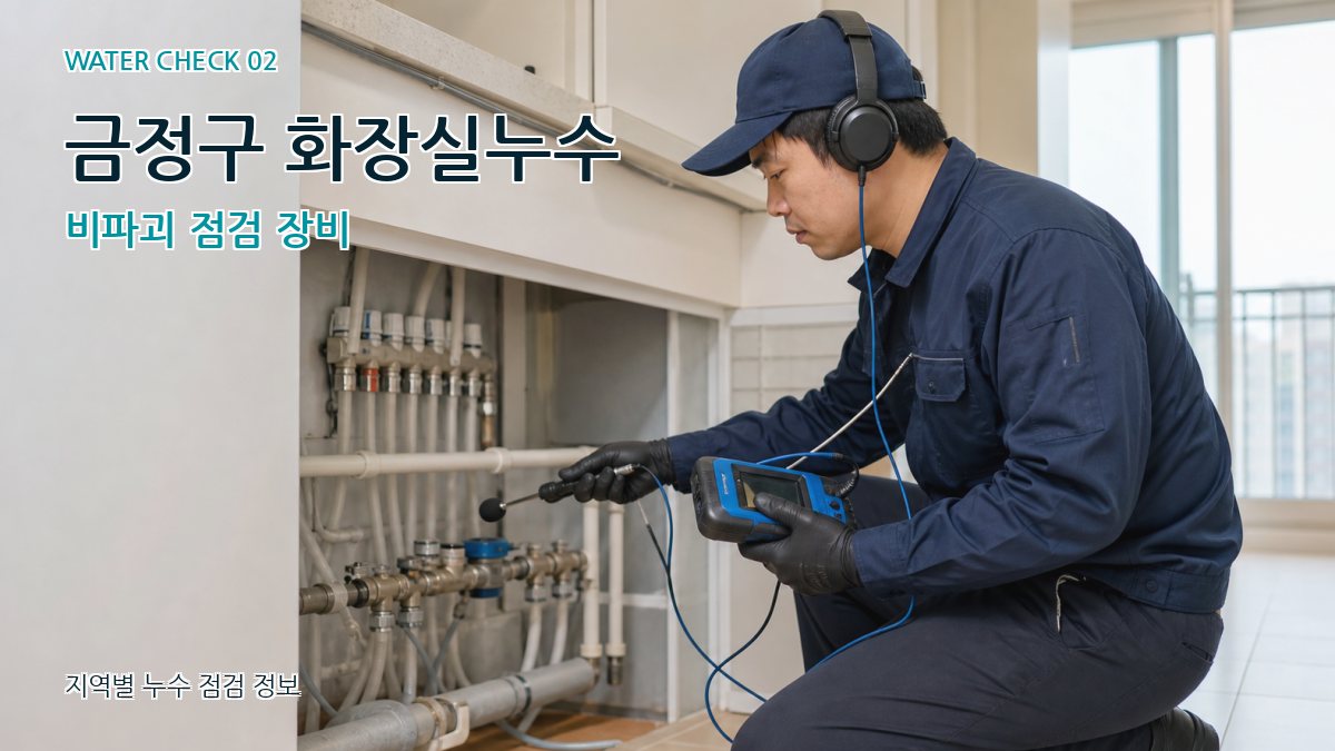 금정구 화장실누수 누수탐지 이미지