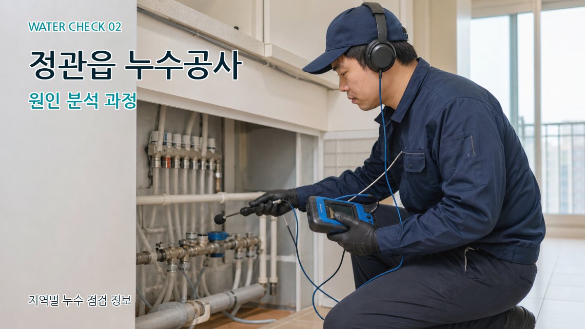 정관읍 화장실누수 누수탐지 이미지