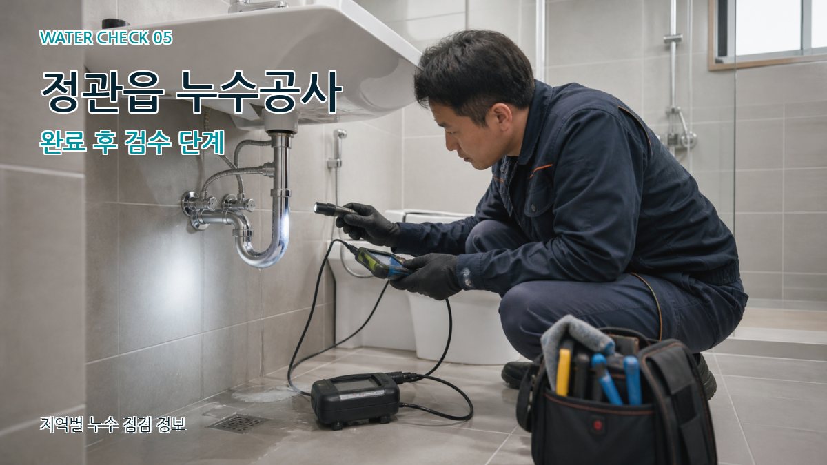 정관읍 누수공사 누수탐지 이미지