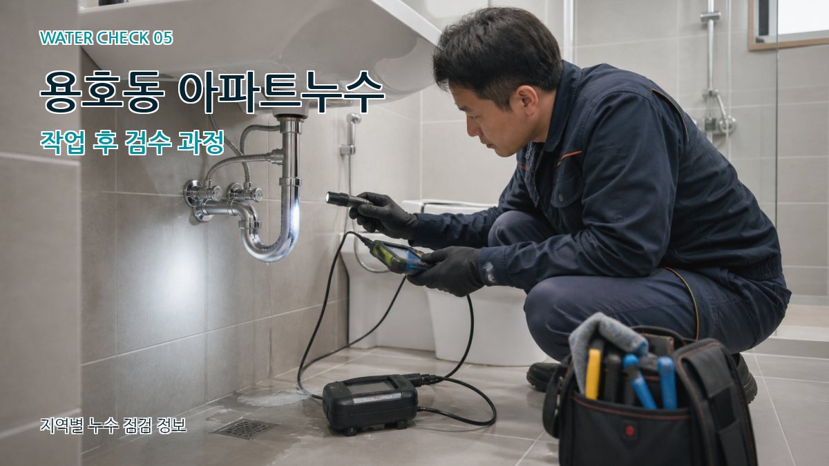 용호동 누수공사 누수탐지 이미지