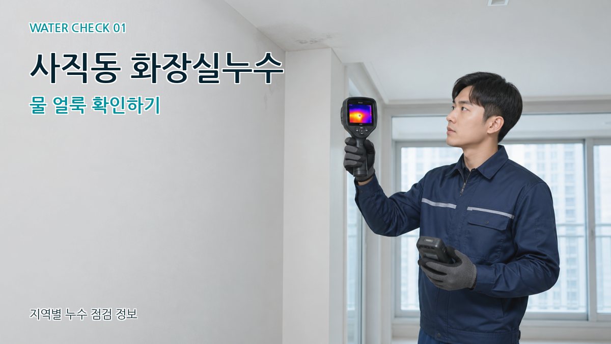 사직동 아파트누수 누수탐지 이미지