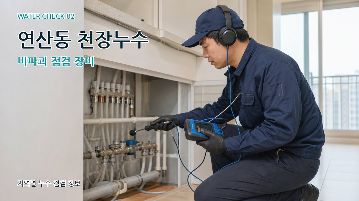 연산동 화장실누수 누수탐지 이미지