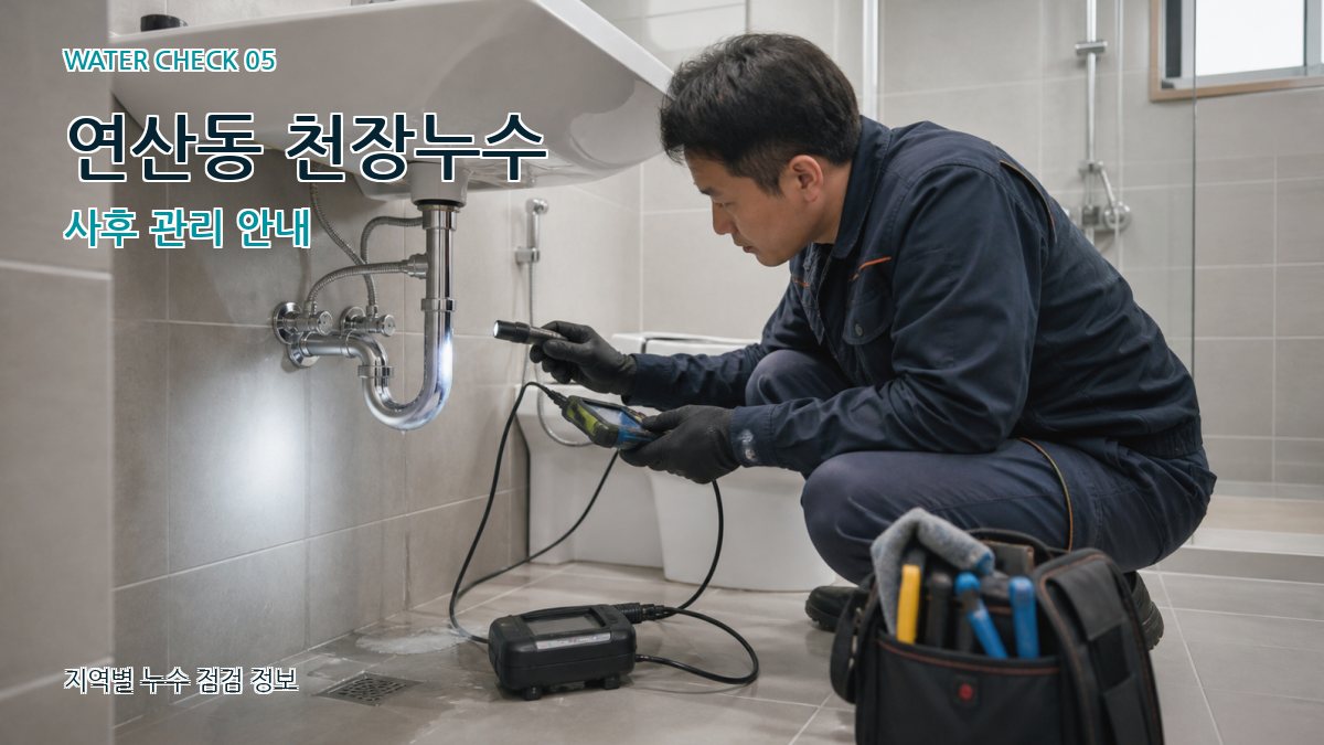 연산동 누수공사 누수탐지 이미지