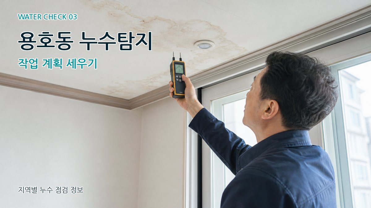 용호동 누수탐지 작업 계획 세우기