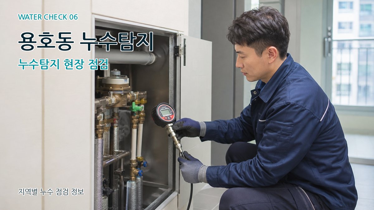 용호동 누수탐지 누수탐지 현장 점검
