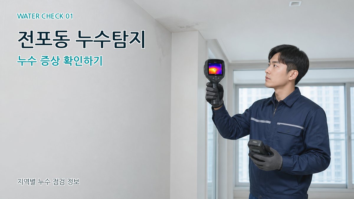 전포동 아파트누수 누수탐지 이미지