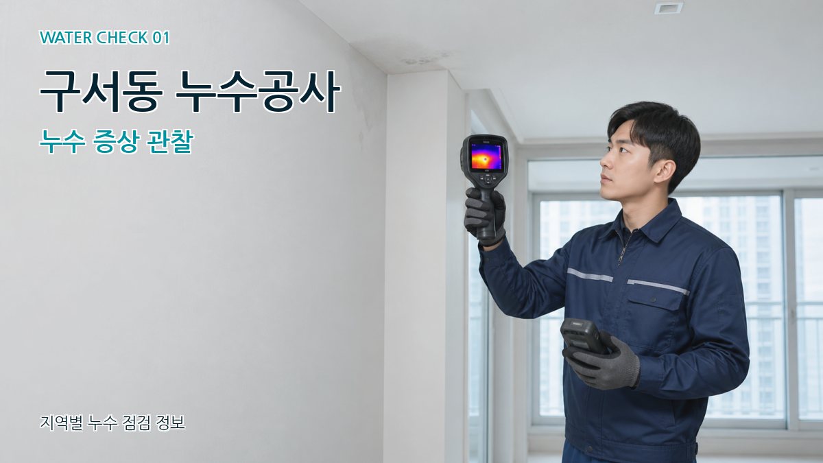 구서동 아파트누수 누수탐지 이미지