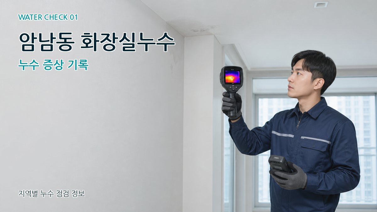 암남동 아파트누수 누수탐지 이미지