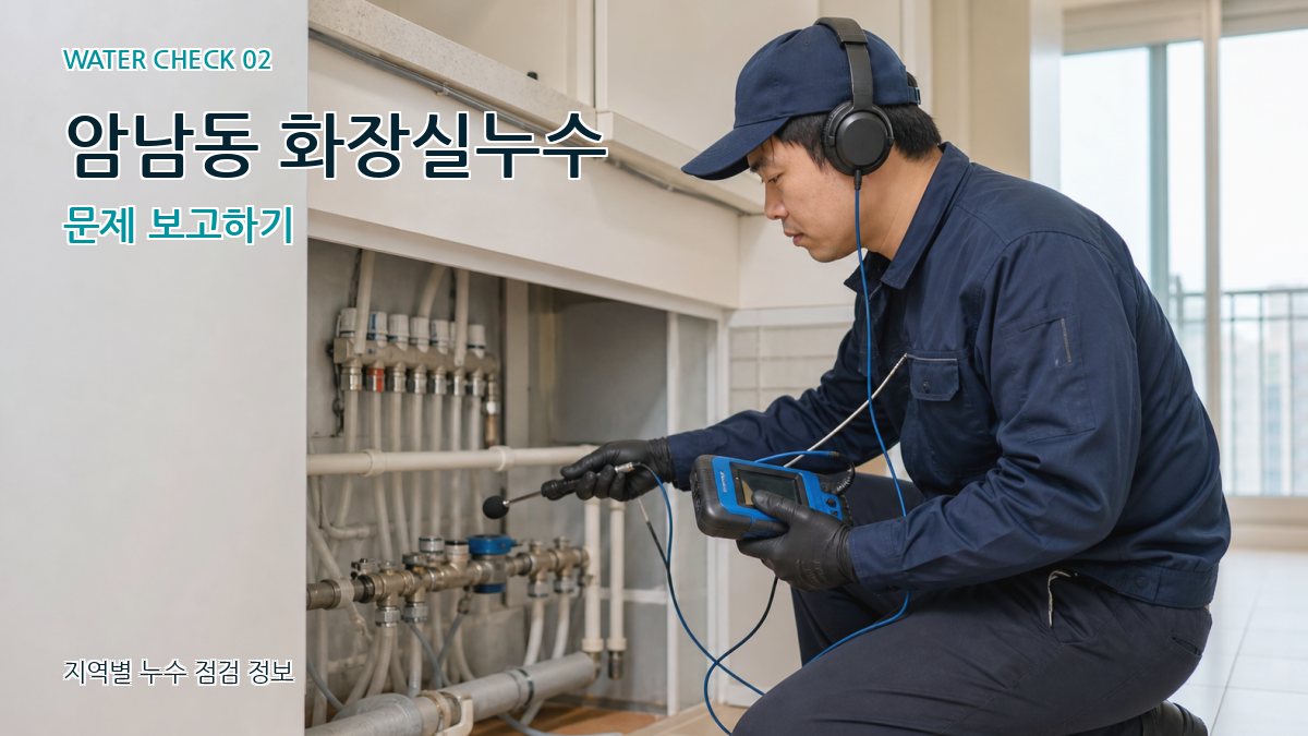 암남동 화장실누수 누수탐지 이미지
