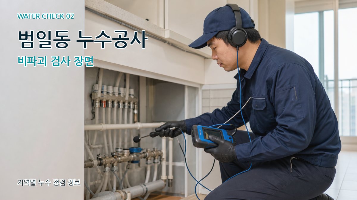 범일동 화장실누수 누수탐지 이미지