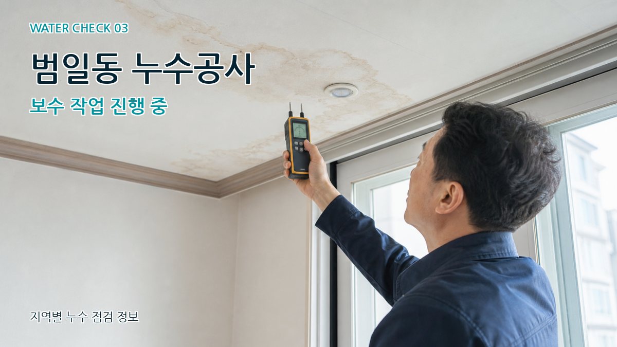 범일동 천장누수 누수탐지 이미지