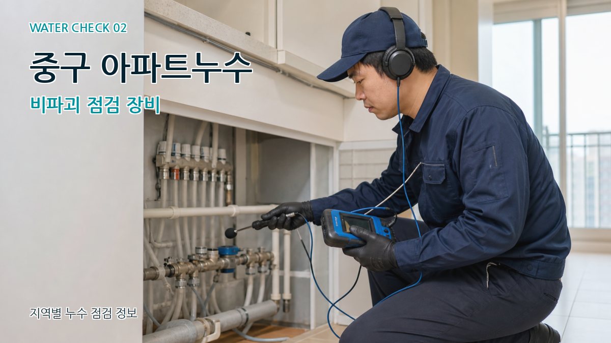 중구 화장실누수 누수탐지 이미지