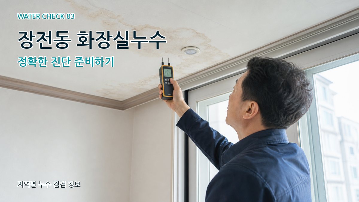 장전동 천장누수 누수탐지 이미지