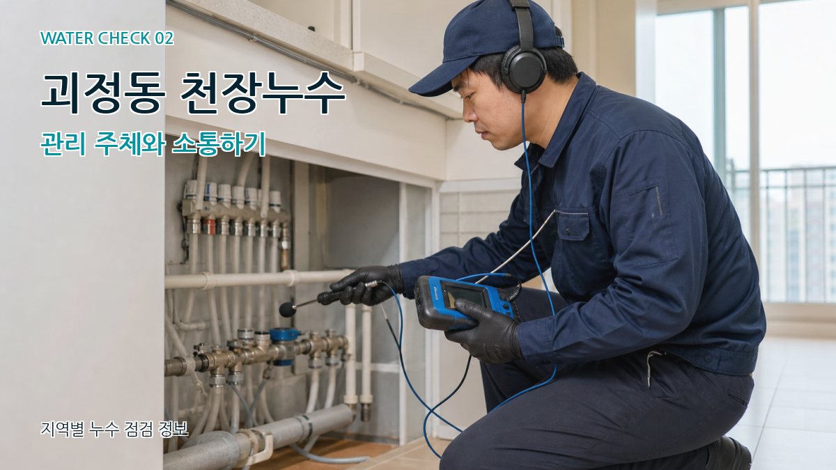 괴정동 화장실누수 누수탐지 이미지