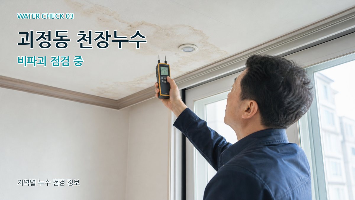 괴정동 천장누수 누수탐지 이미지