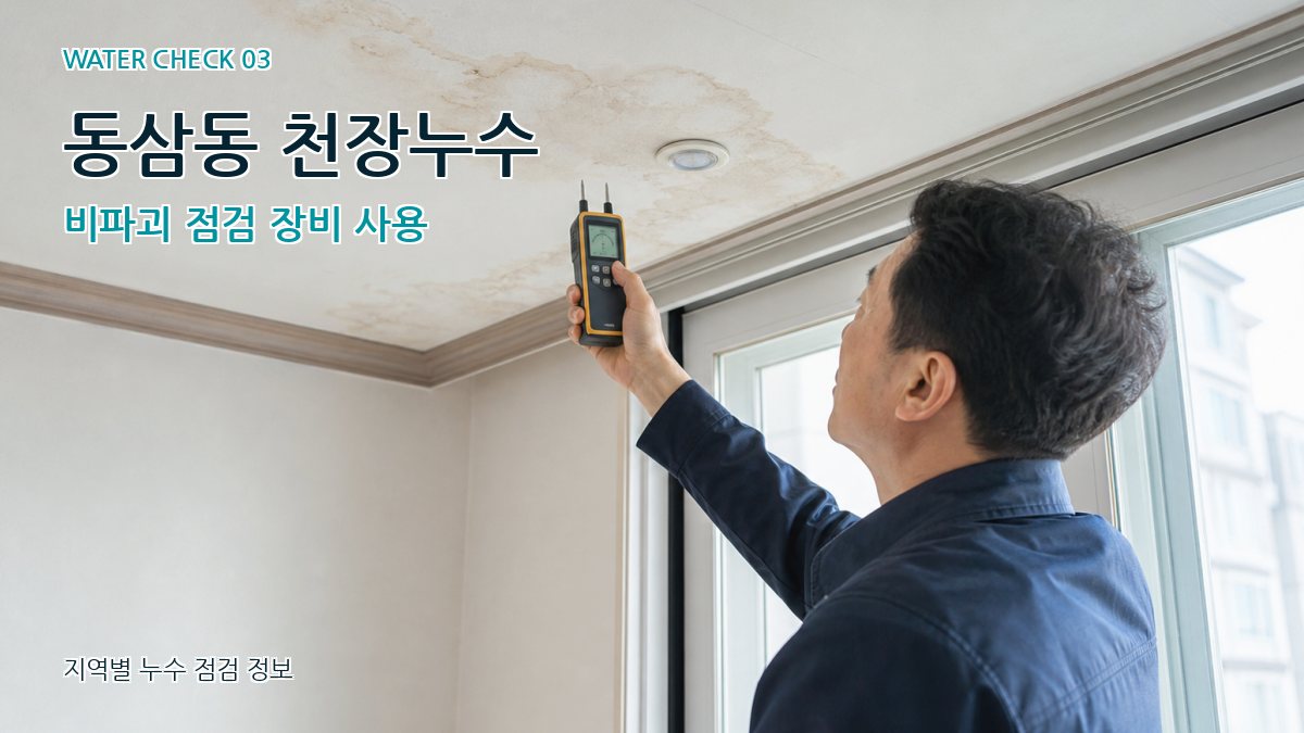 동삼동 천장누수 누수탐지 이미지